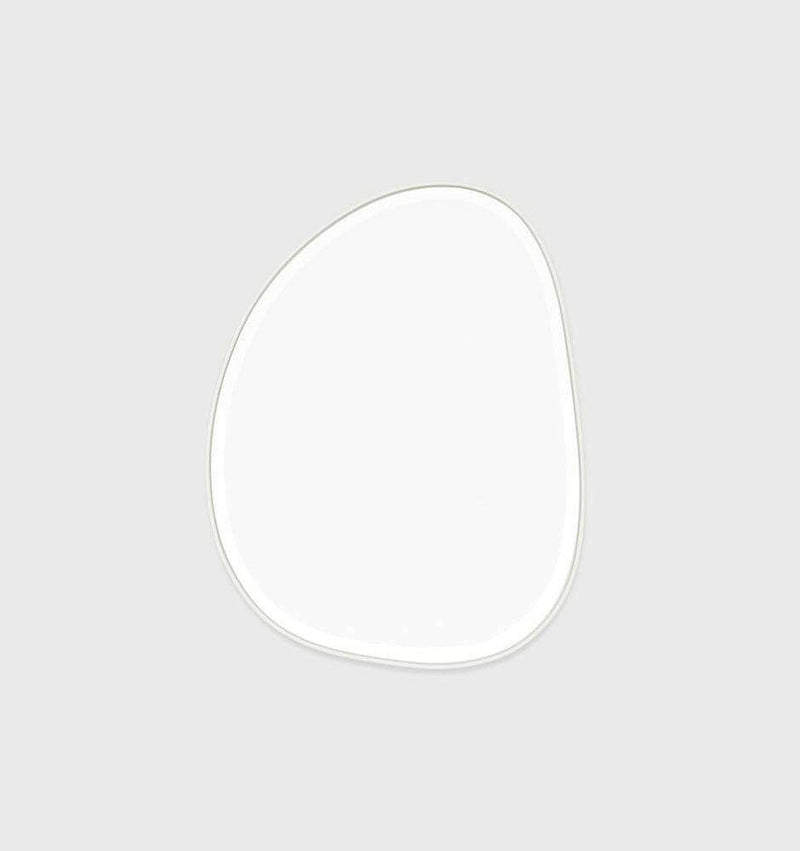 Middle of Nowhere Mirrors Middle of Nowhere Pebble Mirror, Bright White, 55 x 70cm