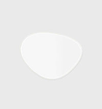 Middle of Nowhere Mirrors Middle of Nowhere Pebble Mirror, Bright White, 70 x 90cm