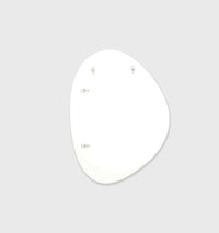 Middle of Nowhere Mirrors Middle of Nowhere Pebble Mirror, Bright White, 70 x 90cm