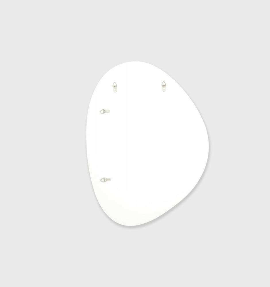 Middle of Nowhere Mirrors Middle of Nowhere Pebble Mirror, Bright White, 70 x 90cm