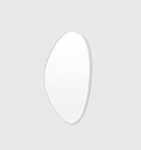 Middle of Nowhere Mirrors Middle of Nowhere Pebble Mirror, Bright White, 70 x 90cm