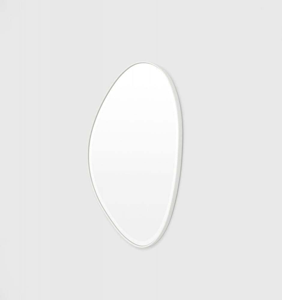 Middle of Nowhere Mirrors Middle of Nowhere Pebble Mirror, Bright White, 70 x 90cm