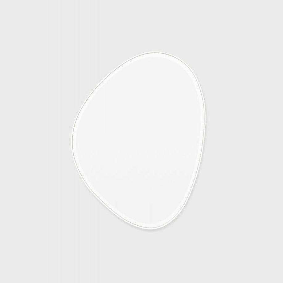 Middle of Nowhere Mirrors Middle of Nowhere Pebble Mirror, Bright White, 70 x 90cm