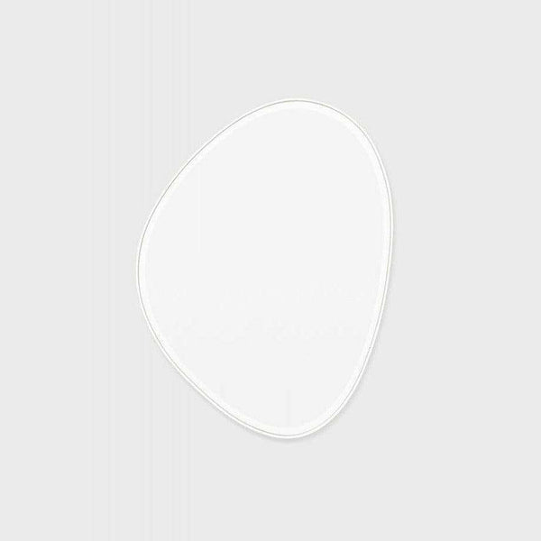 Middle of Nowhere Pebble Mirror, Bright White, 70 x 90cm | Norsu Interiors