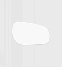 Middle of Nowhere Pebble Mirror in bright white with organic pebble shape, 90 x 150 cm, modern minimalist design