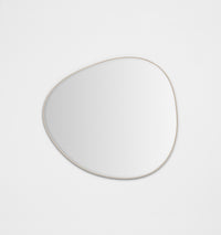 Middle of Nowhere Pebble Mirror, Sand, 100 x 110cm - alternate hanging direction