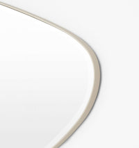 Middle of Nowhere Pebble Mirror, Sand, 120 x 70cm - corner detail