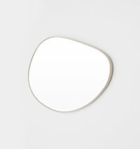 Middle of Nowhere Pebble Mirror, Sand, 120 x 70cm - side profile