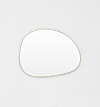 Middle of Nowhere Pebble Mirror, Sand, 55 x 70cm - alternate hanging direction
