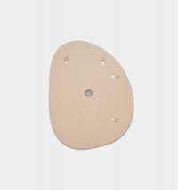 Middle of Nowhere Pebble Mirror, Sand, 55 x 70cm - reverse showing fixings