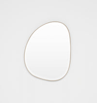 Middle of Nowhere Pebble Mirror, Sand, 55 x 70cm | Norsu Interiors