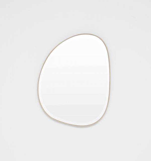 Middle of Nowhere Pebble Mirror, Sand, 55 x 70cm | Norsu Interiors