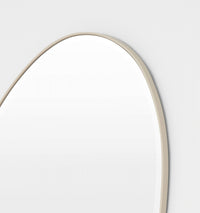 Middle of Nowhere Pebble Mirror, Sand, 70 x 90cm - corner detail