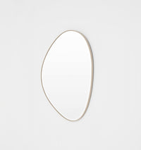 Middle of Nowhere Pebble Mirror, Sand, 70 x 90cm - side profile