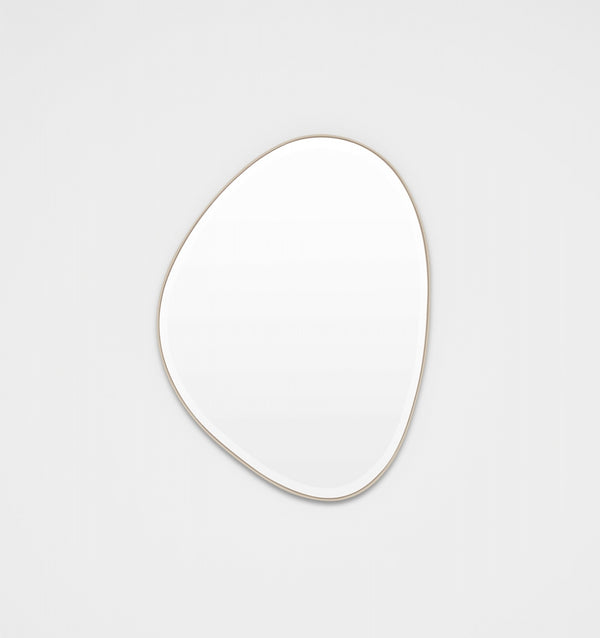Middle of Nowhere Pebble Mirror, Sand, 70 x 90cm | Norsu Interiors