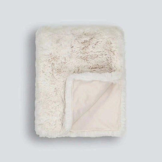 Baya Blankets & Throws Pelage Faux Fur Throw - Ivory