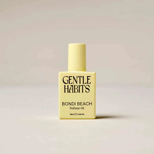 Gentle Habits Roll-On Perfume Oil Bondi Beach with grapefruit and cedarwood notes in a refillable bottle