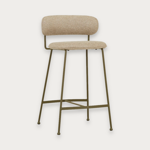 GlobeWest Piccolo Barstool - Fawn Speckle - Matt Olive