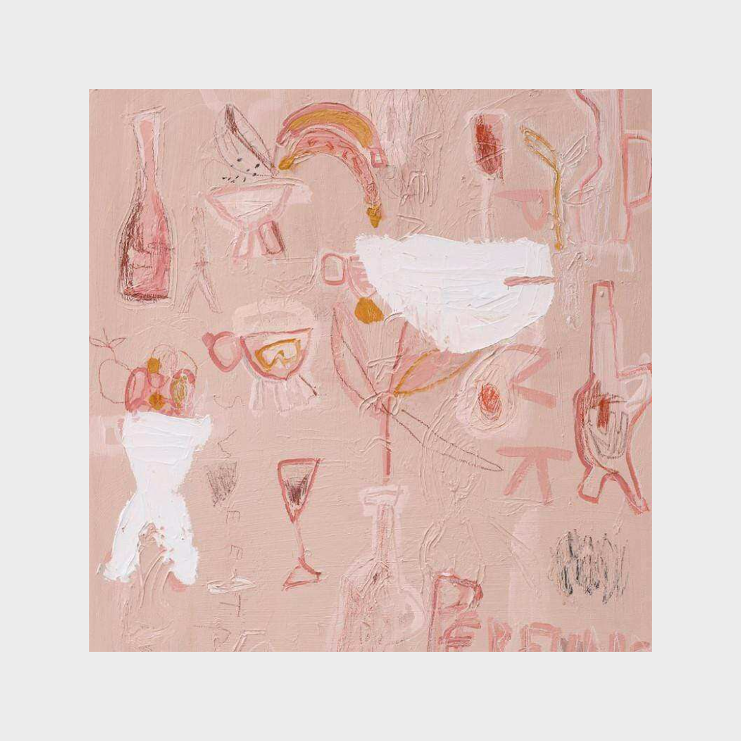 Bonnie Gray Limited Edition fine art print Pink Perfume on textured cotton rag paper