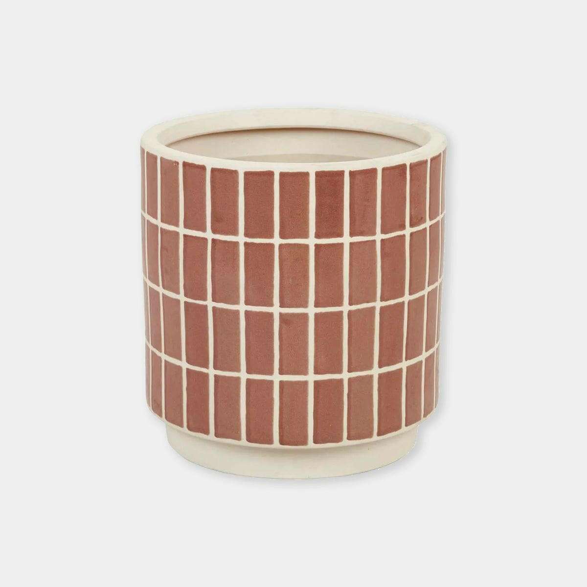 Globe West Pots & Planters Hanson Alo Planter - Cocoa Tile
