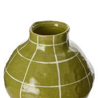 Amalfi Eden Check Vase detail