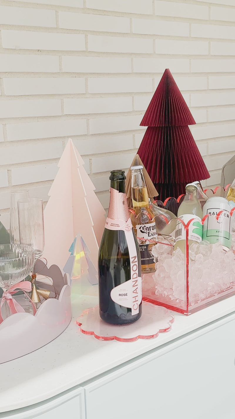 norsu STUDIO The Entertainer - Perspex Scalloped Drinks Bucket – Ochre