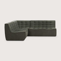 Ethnicraft Sofas Ethnicraft Sofa N701 - 1 Seater - Moss Eco