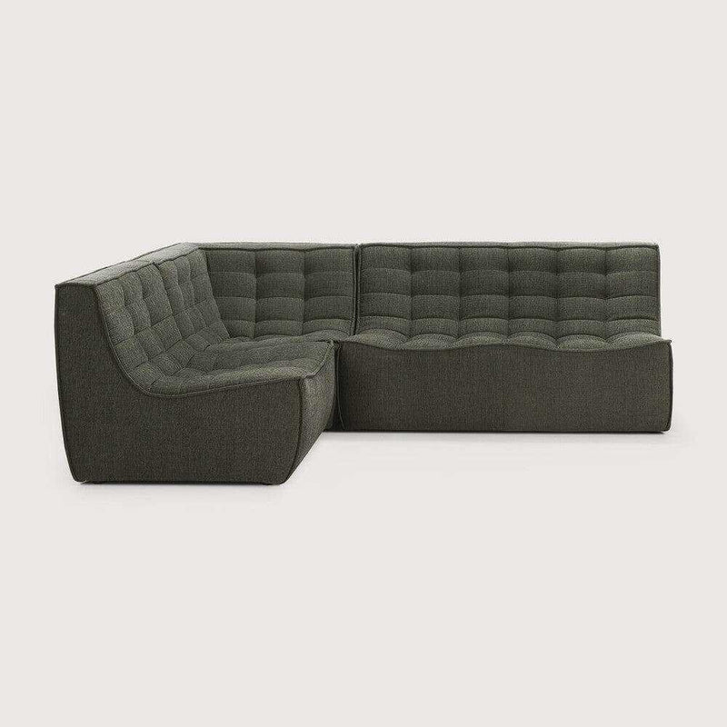 Ethnicraft Sofas Ethnicraft Sofa N701 - 1 Seater - Moss Eco