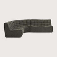 Ethnicraft Sofas Ethnicraft Sofa N701 - 2 Seater - Moss Eco