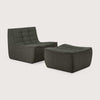 Ethnicraft Sofas Ethnicraft Sofa N701 - 1 Seater - Moss Eco