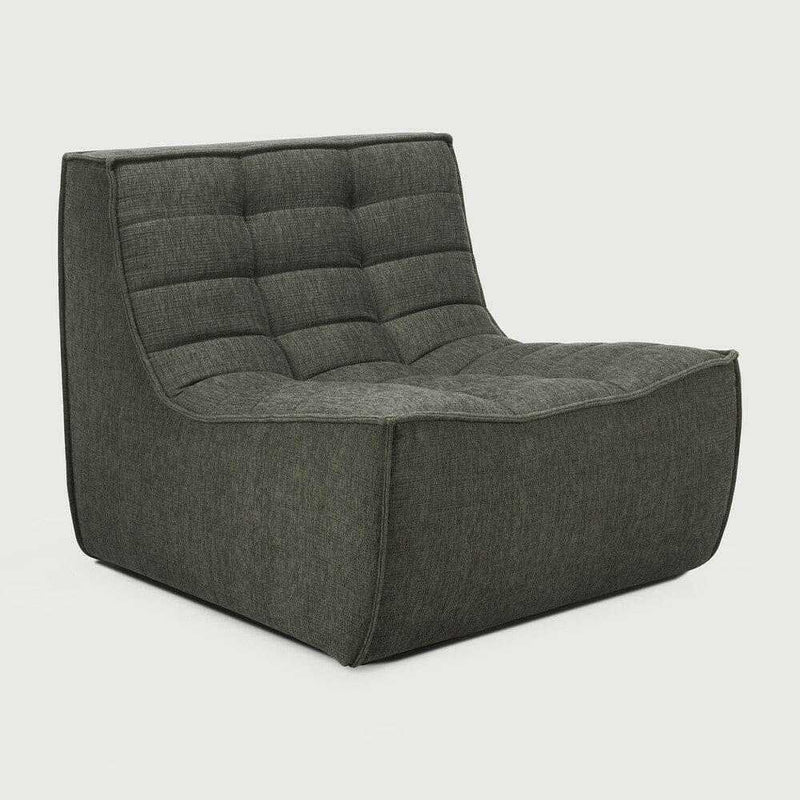 Ethnicraft Sofas Ethnicraft Sofa N701 - 1 Seater - Moss Eco