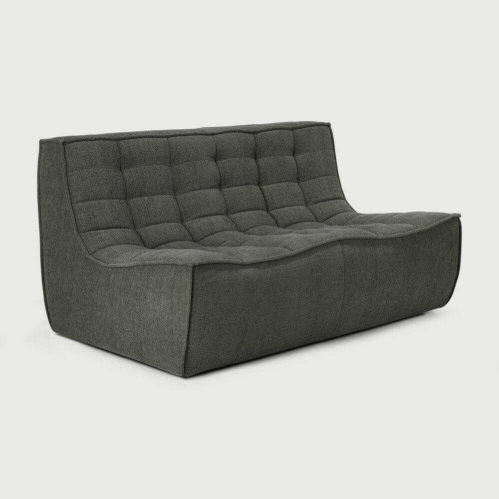 Ethnicraft Sofas Ethnicraft Sofa N701 - 2 Seater - Moss Eco