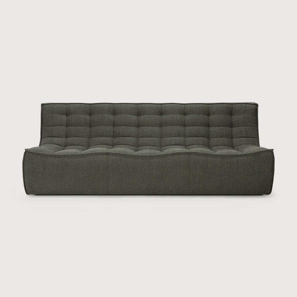 Ethnicraft Sofas Ethnicraft Sofa N701 - 3 Seater - Moss Eco
