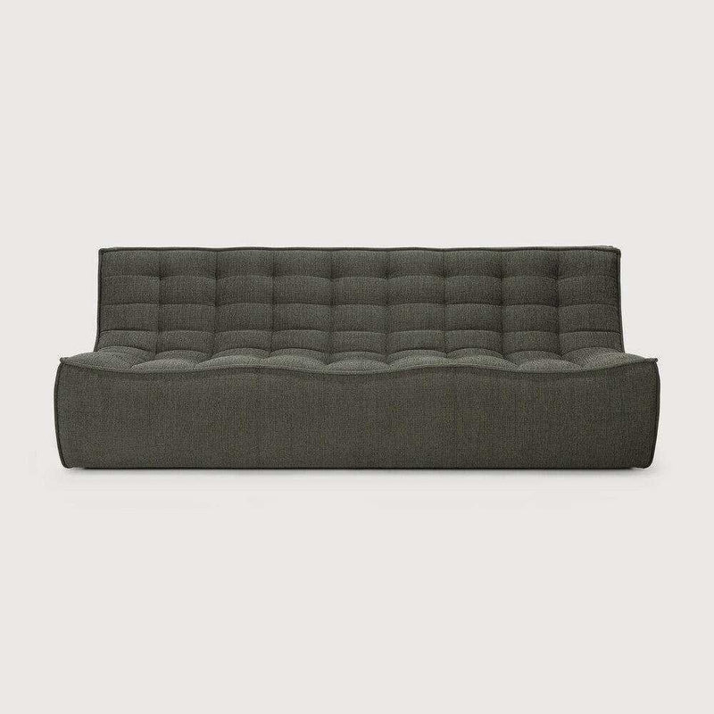 Ethnicraft Sofas Ethnicraft Sofa N701 - 3 Seater - Moss Eco