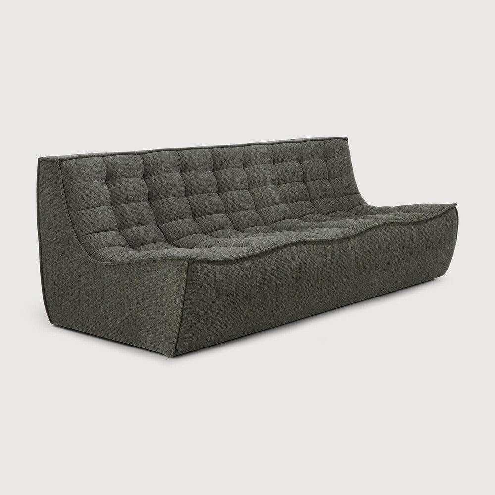 Ethnicraft Sofas Ethnicraft Sofa N701 - 3 Seater - Moss Eco