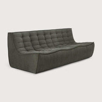 Ethnicraft Sofas Ethnicraft Sofa N701 - 3 Seater - Moss Eco