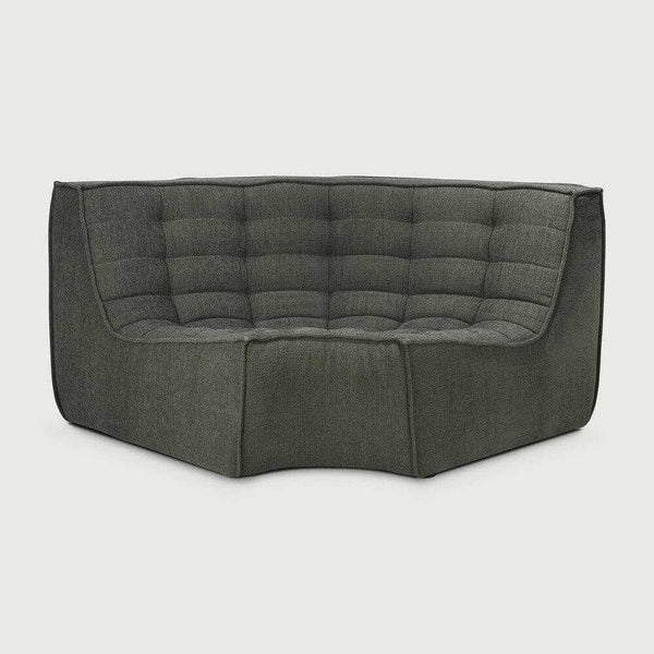Ethnicraft N701 Sofa, round corner, Moss Eco | Norsu Interiors