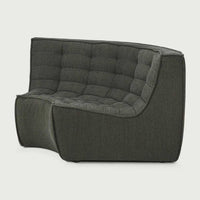 Ethnicraft Sofas Ethnicraft Sofa N701 -  Round Corner - Moss Eco