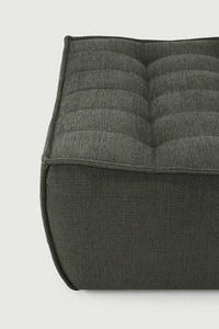 Ethnicraft Sofas Ethnicraft Footstool Sofa N701 - Moss Eco