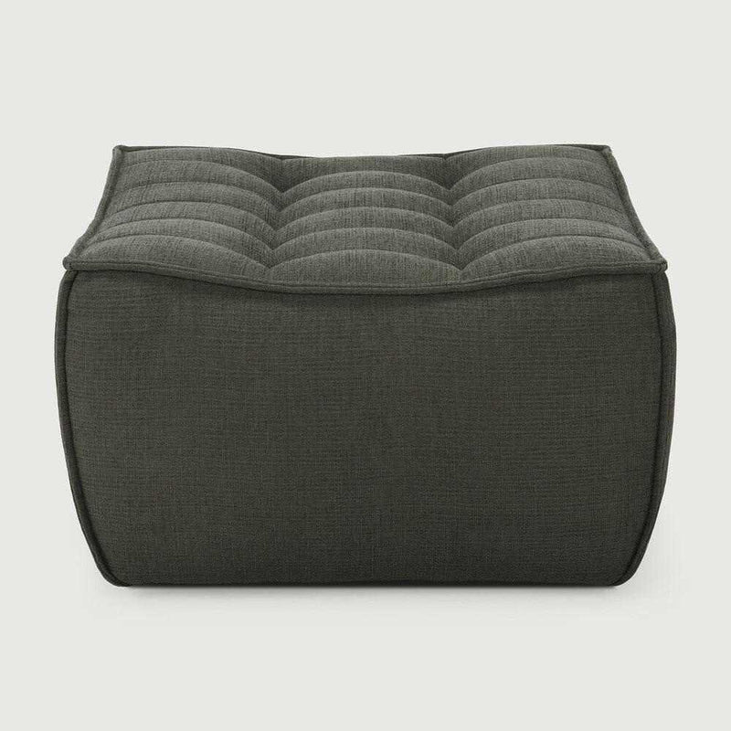 Ethnicraft Sofas Ethnicraft Footstool Sofa N701 - Moss Eco