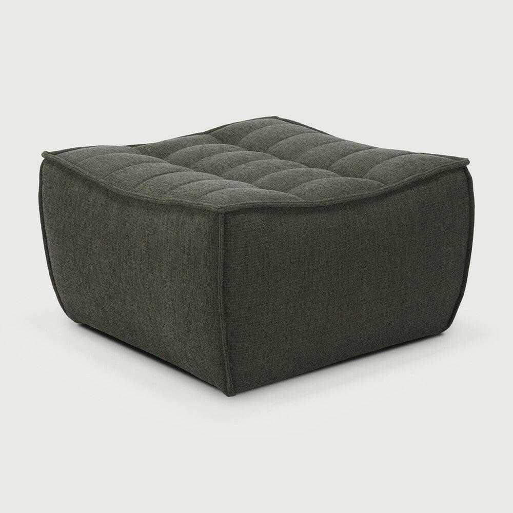 Ethnicraft Sofas Ethnicraft Footstool Sofa N701 - Moss Eco