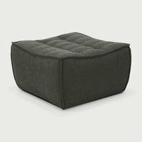 Ethnicraft Sofas Ethnicraft Footstool Sofa N701 - Moss Eco