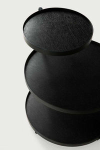 Ethnicraft Side Table Ethnicraft Swivel Tray Side Table - Black