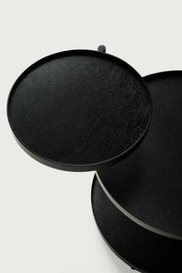 Ethnicraft Side Table Ethnicraft Swivel Tray Side Table - Black
