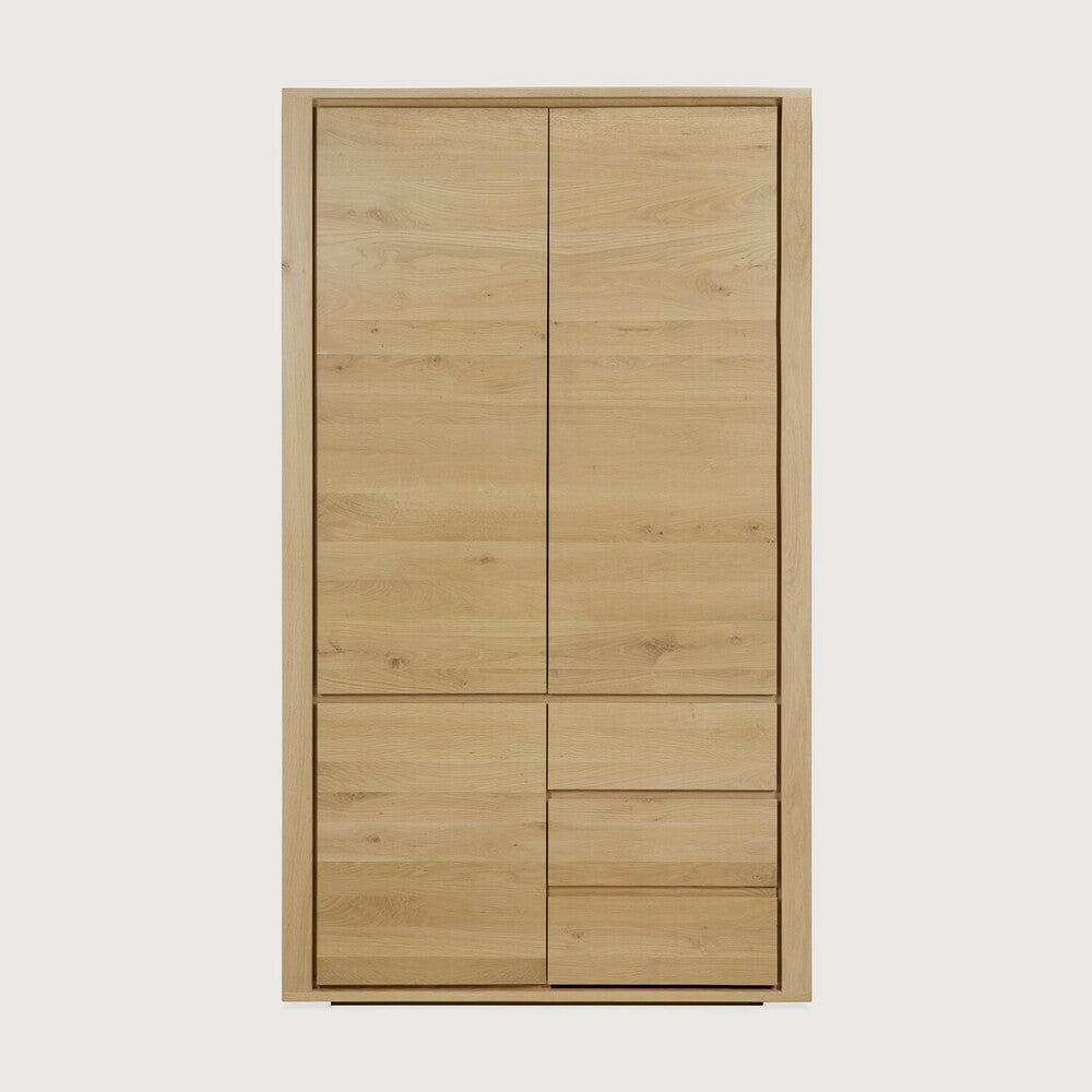 Ethnicraft Cabinets Ethnicraft Oak Shadow Dresser - 3 doors, 2 drawers