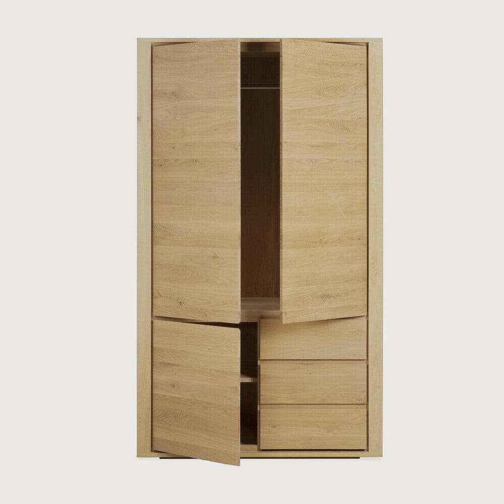 Ethnicraft Cabinets Ethnicraft Oak Shadow Dresser - 3 doors, 2 drawers