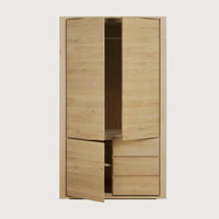 Ethnicraft Cabinets Ethnicraft Oak Shadow Dresser - 3 doors, 2 drawers
