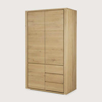 Ethnicraft Cabinets Ethnicraft Oak Shadow Dresser - 3 doors, 2 drawers