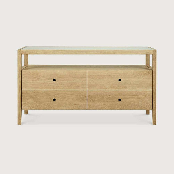 Ethnicraft Oak Spindle Dresser, 4 drawers | Norsu Interiors