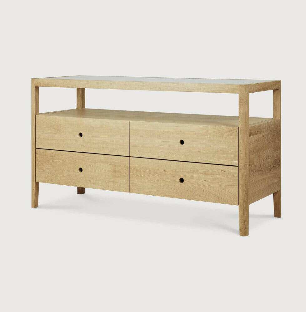 Ethnicraft Cabinets Ethnicraft Oak Spindle Dresser - 4 drawers